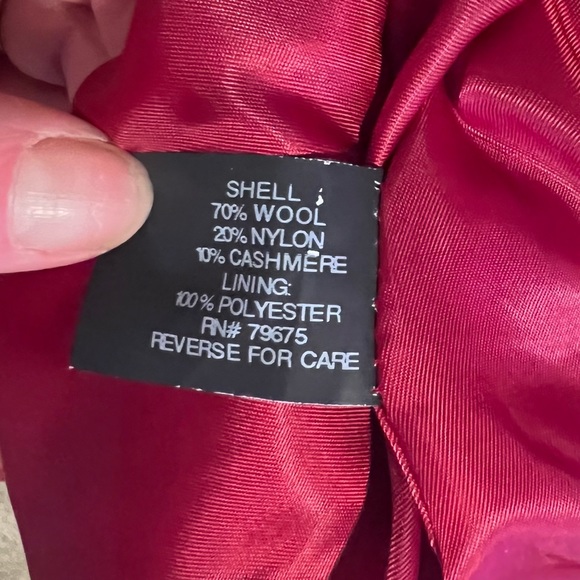 Red Anne Klein Coat - Picture 8 of 8